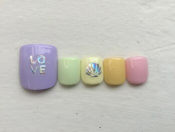 ルリアンネイル(le lien nail)/Foot定額アートコースA