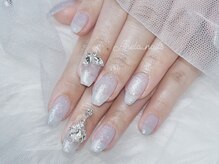 アネラ ネイルズ(Anela_nails)/うる艶ワンカラー＋パーツ2個