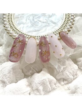 9月大人可愛いおでかけネイル