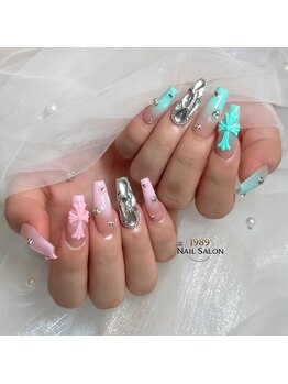 イチキュウハチキュウ ネイルサロン(The 1989 nail salon)の写真/10本ジェルスカルプの付け放題は圧巻！10本アートし放題で指先を彩る至福の時を☆