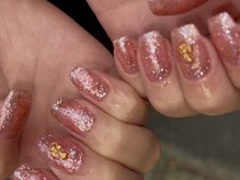 ノーヴェネイル 国分寺(nove.nail)/ギラギラピンクフラッシュネイル