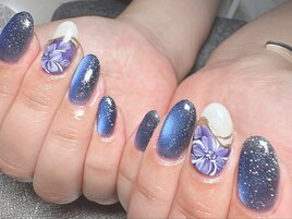 ニュアンスフラワーネイル