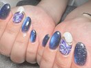 ニュアンスフラワーネイル