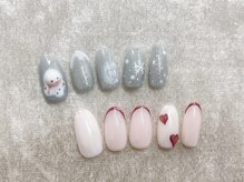 ミンクスタイル 駒沢店(Mink Style)/バレンタイン　冬ネイルデザイン