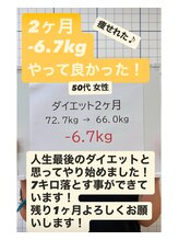 けんぞう整骨院/2ヶ月で-6.7kg 