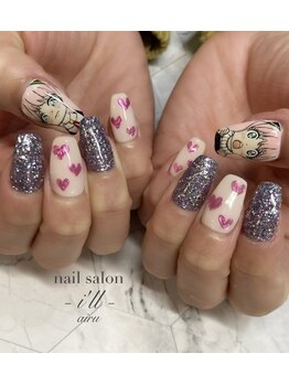 ネイルサロン アイル(nail salon i’ll)/SPY×FAMILYアーニャ☆痛ネイル