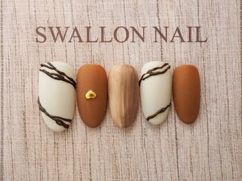 スワロンネイル(SWALLON NAIL)/バレンタインデザイン
