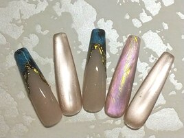 スカルプ・フレンチヒョウ柄