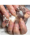 レオパード柄ネイル