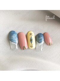 切りっぱなしデニムアート♪7500