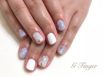 ジー フィンガー 千葉店(G)/春色ニットネイル
