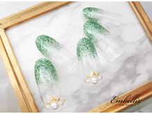 アンベリール 横浜店(Embellir)/(1038)ティアラ風パールネイル