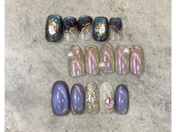 チャーム 能登川店(Charm)の写真/トレンドや季節に合わせた定額サンプルをご用意☆持込OK！持ちの良さも人気♪あなただけのネイルをご提案☆