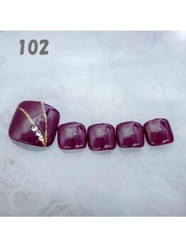 はあとねいる 町田店/フットネイル：No.102