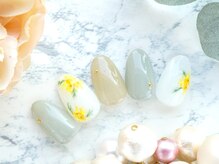 ルシェルアイ/ミモザ☆フラワー☆くすみカラー