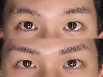 ハク 銀座(HAK.)/メンズ眉毛ワックスBefore/After