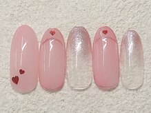 リノ ネイル(Rino nail)/9月新作809t1ハートネイル