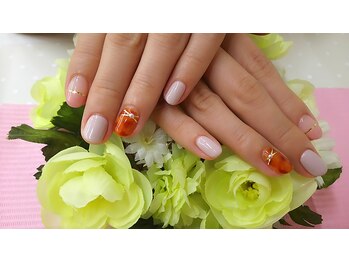 プルミエ ネイル(Premier Nail)/ヌーディカラー&べっ甲ネイル☆