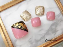 アンベリール 横浜店(Embellir)/(1246)斜めホイルFootネイル