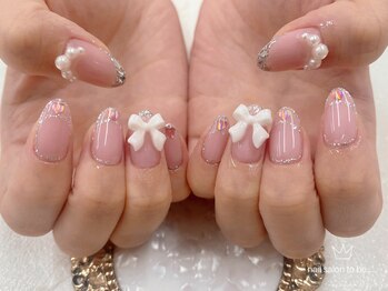 ネイルサロン トゥービー 御徒町上野(To Be)/パーツ付け放題コース8990円