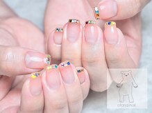 オトナネイル(otona nail)/カラーストーンフレンチネイル