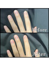 眉毛男子 新宿店/ネイルケア【 before / after 】