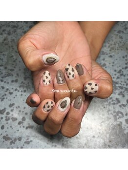 レオパード　ネイル