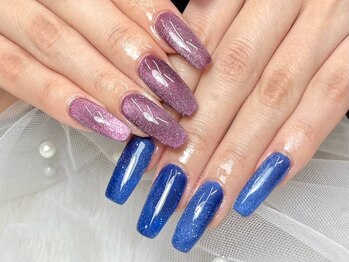 マグネット×フラッシュネイル