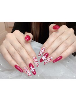 手描きアートが得意なサロン