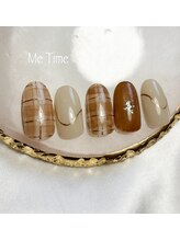 ミータイム(Me Time)/大人チェックネイル
