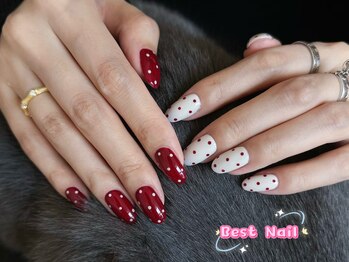 ベストネイル 池袋東口店(Best Nail)/可愛いドットネイル