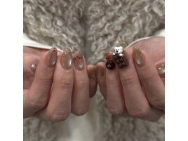 バレンタインネイル