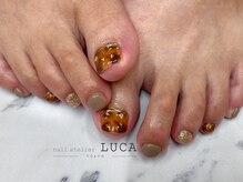 ネイルアトリエルカ(nail atelier LUCA)/W-954 アクセサリーべっ甲ネイル