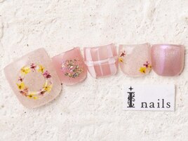 押し花リースフット