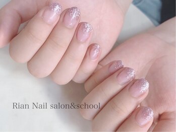 リアンネイル 昭島(Rian Nail)の写真/初回オフ無料ラメグラ3,990円～高技術なのに2回目以降もお得で通いやすいから高リピート率も納得