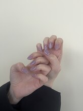 ネイルサロン エーナイン 札幌月寒店/ラベンダー × オーロラストーン