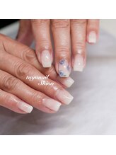 たゆ ネイル(たゆnail)/パラジェル手描きフラワーネイル