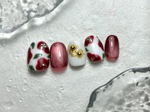 《パラジェル・フィルイン・マグネット》Nail Salon Raize都島駅前店【Hawaii館】/12月マンスリーデザイン【6000】