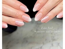 リノネイル(Lino Nail)/ピンクワンカラー/シンプル