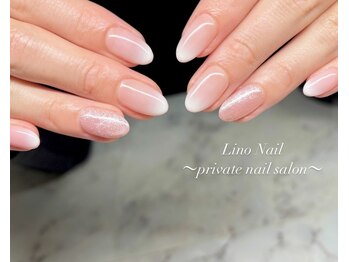 リノネイル(Lino Nail)/ピンクワンカラー/シンプル