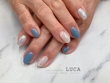 ネイルアトリエルカ(nail atelier LUCA)/W-955 大人可愛いオパールネイル