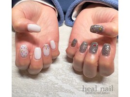 アシメ キラキラnail.