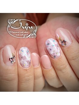 ジュジュ(Juju)/エアジェル　紫陽花ネイル