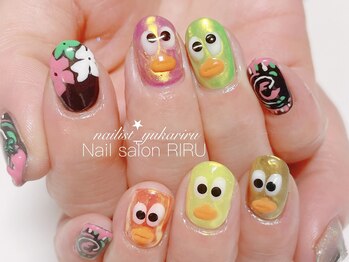 リル(RIRU)/3Dネイル/推しネイル