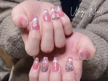 ウサギネイル 新大久保店(usagi nail)/マグネットフレンチ秋可愛い