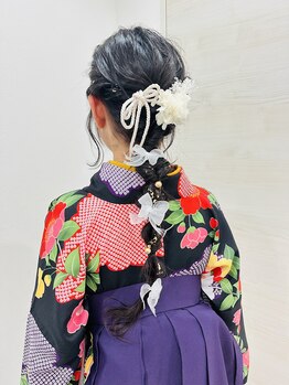 オフィスシュシュ(office.chouchou)/卒業式 袴着付け ヘアセット