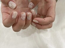 ミエレ(miele)/パステルお洒落ツイードネイル