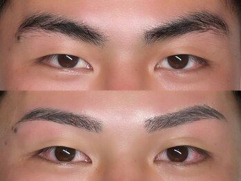 ハク 銀座(HAK.)/メンズ眉毛ワックスBefore/After