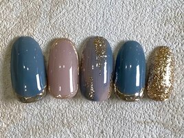ニュアンスゴールドミラー