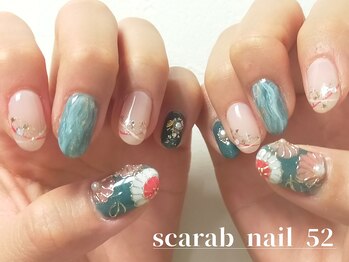 華やか◎祝◎和装nail